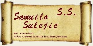 Samuilo Šulejić vizit kartica